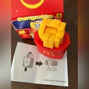 McDonald’s Changeables #1 FR-13S Fries Happy Meal Toy 2026 New in Box - Rare!